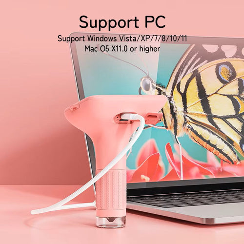 Kids Digital Microscope – 1080P Portable Microscope with 2MP Camera