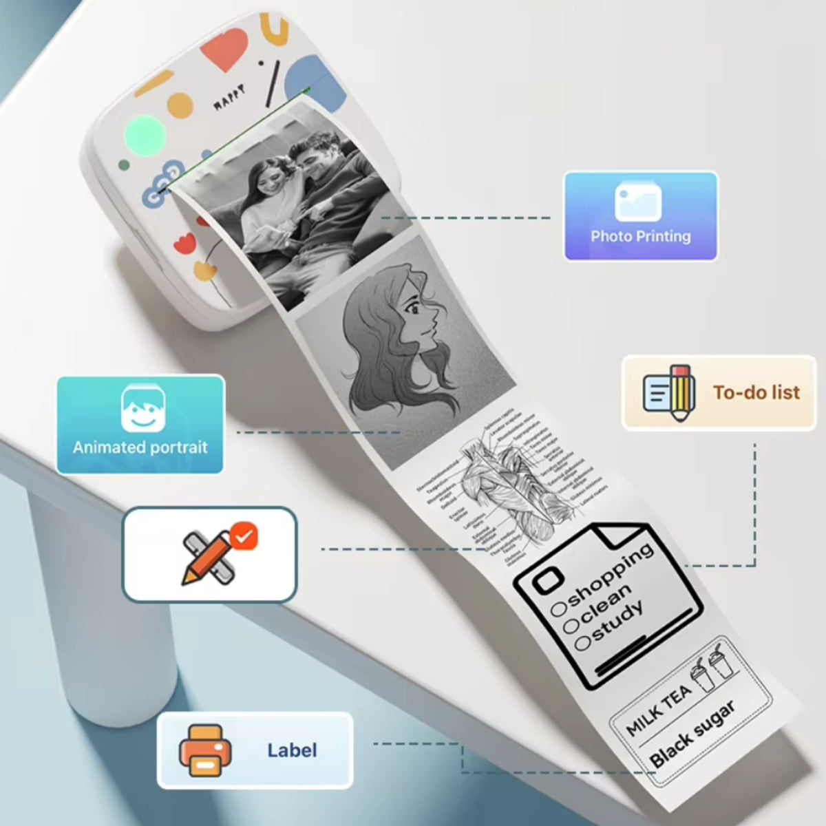Mini Portable Thermal Printer